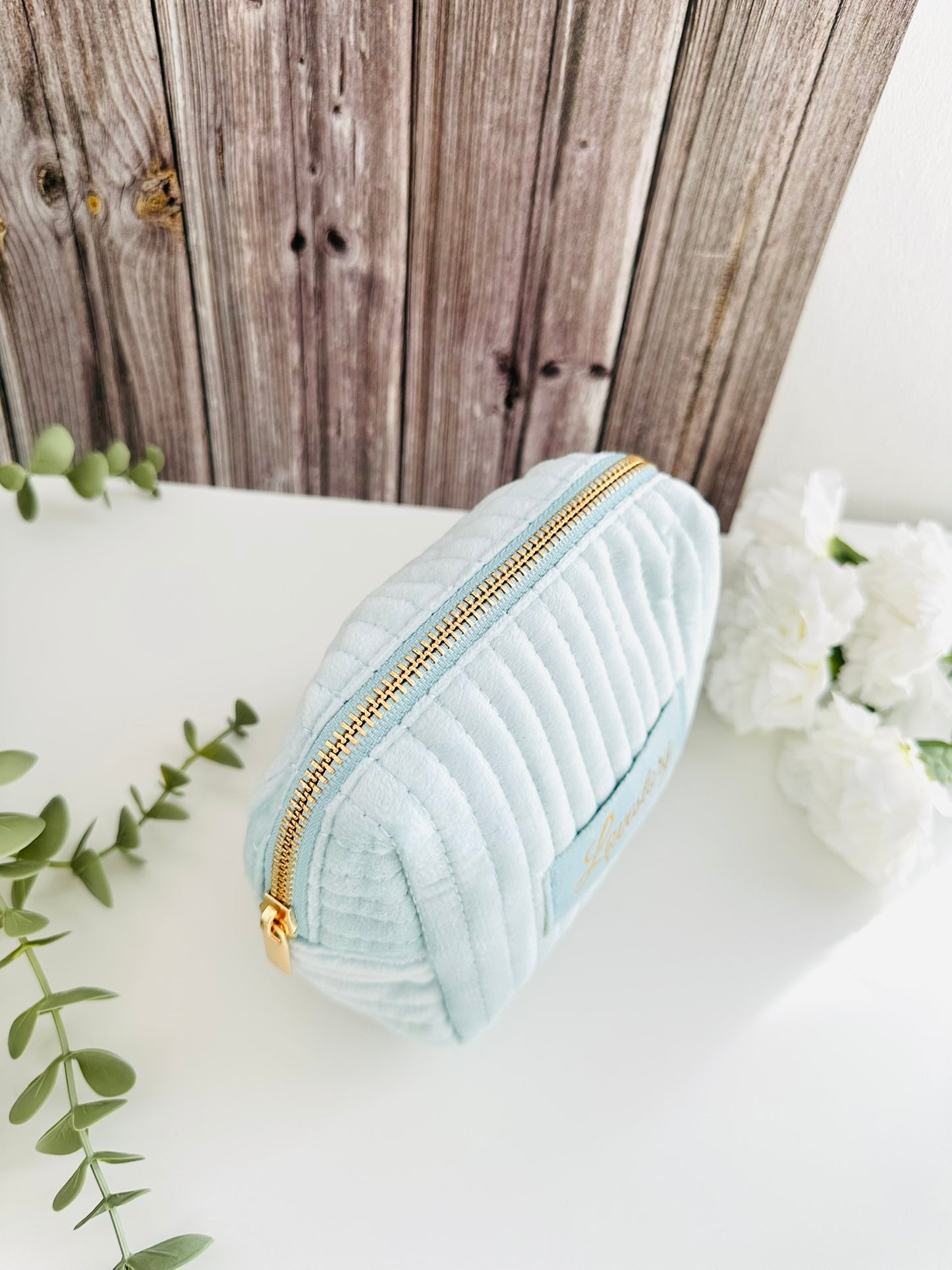 Lovestory Kulturbeutel babyblau
