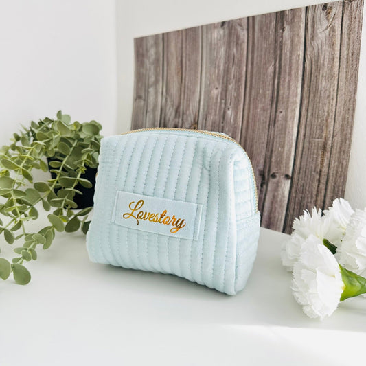 Lovestory Kulturbeutel babyblau