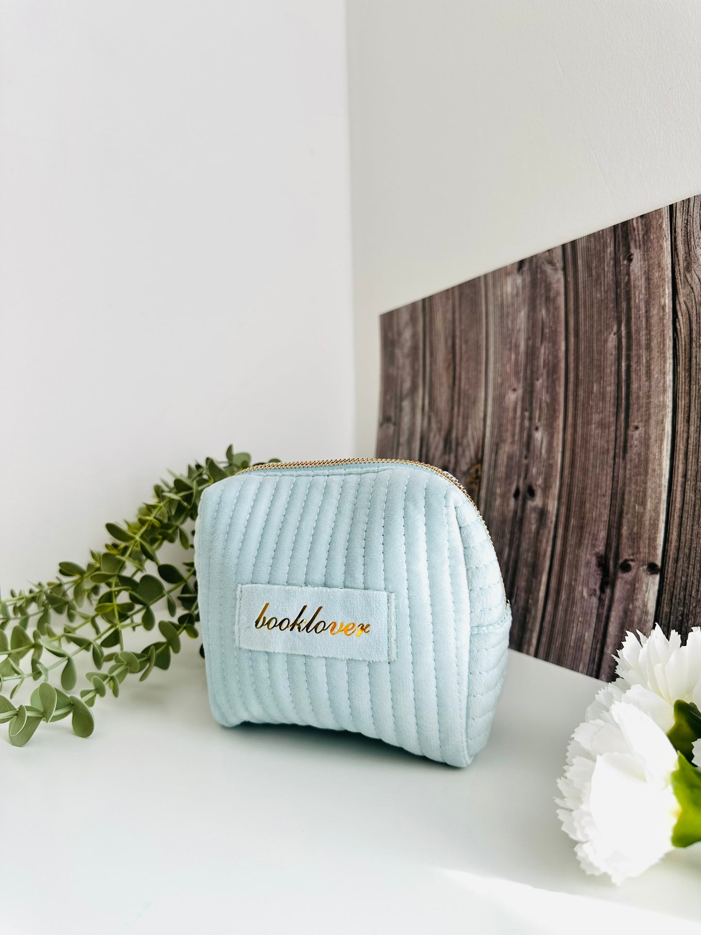 Booklover Kulturtasche babyblau