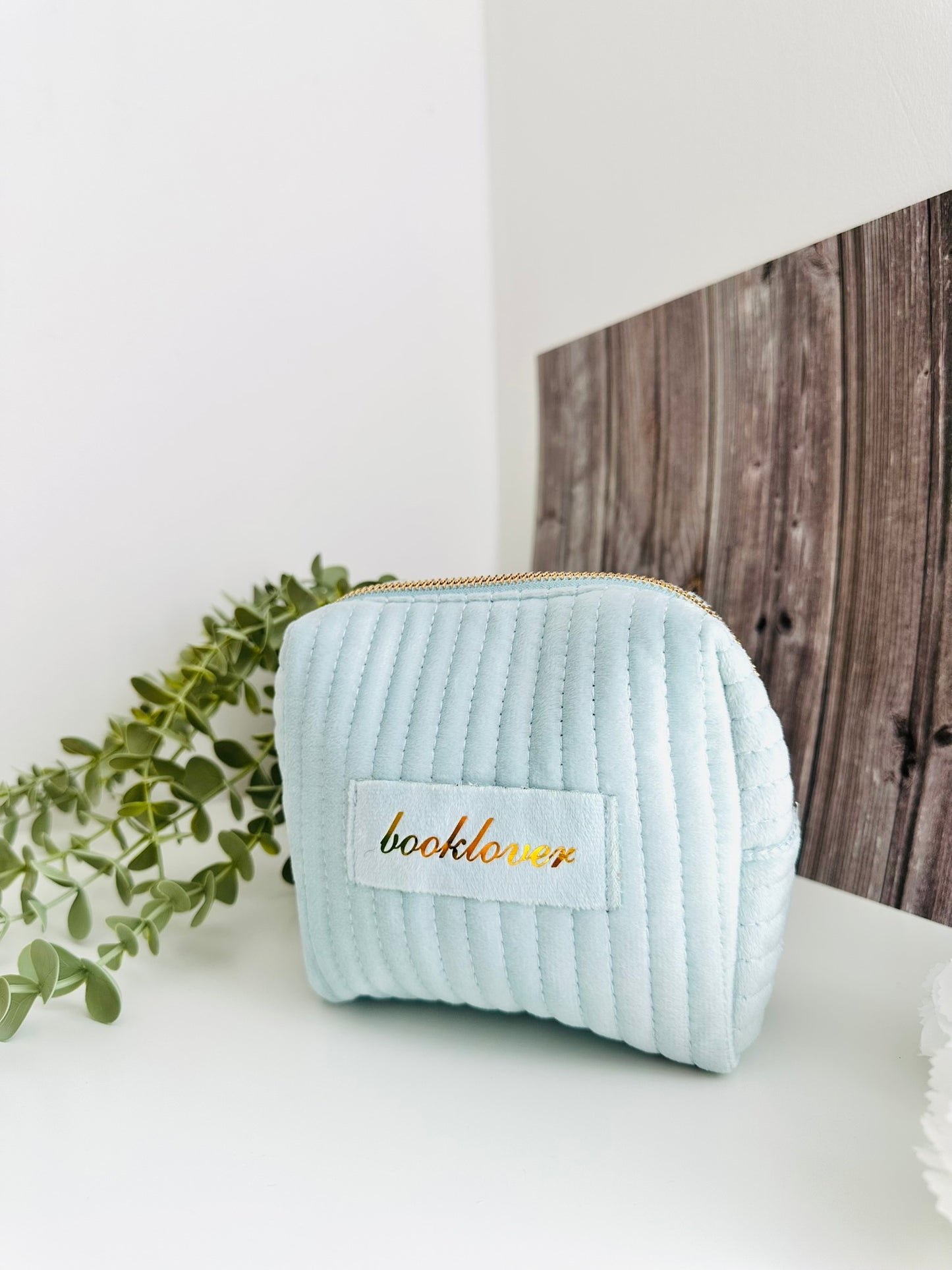 Booklover Kulturtasche babyblau