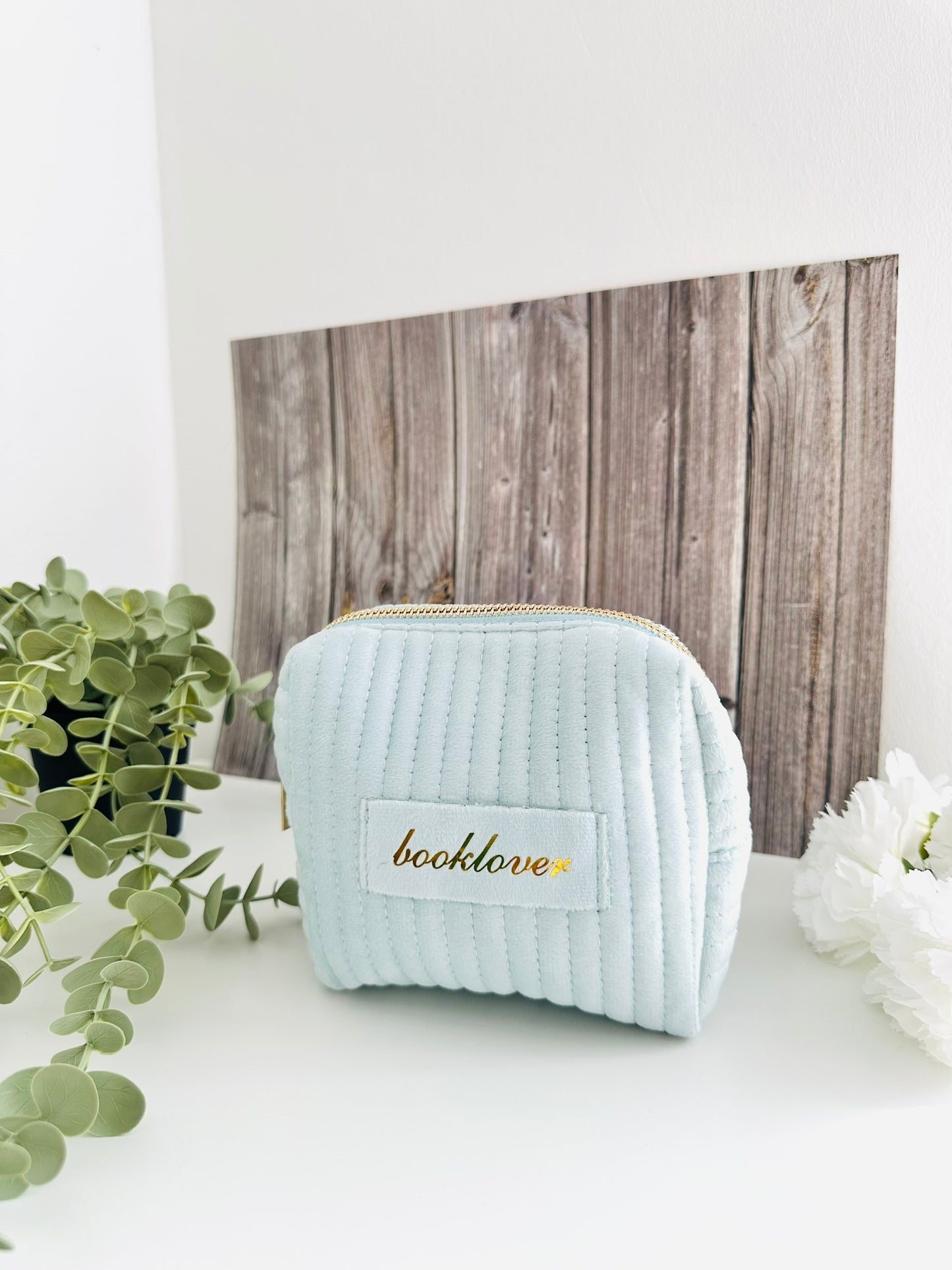 Booklover Kulturtasche babyblau
