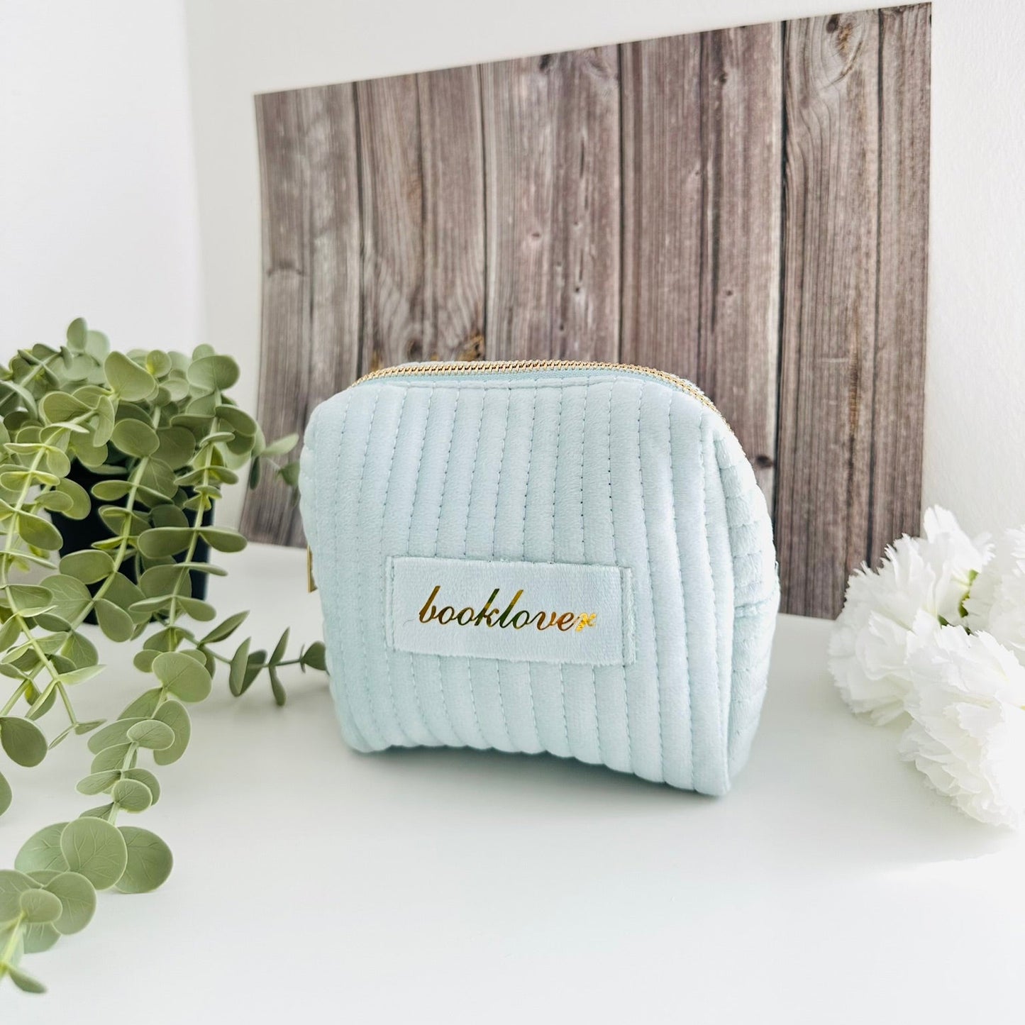 Booklover Kulturtasche babyblau