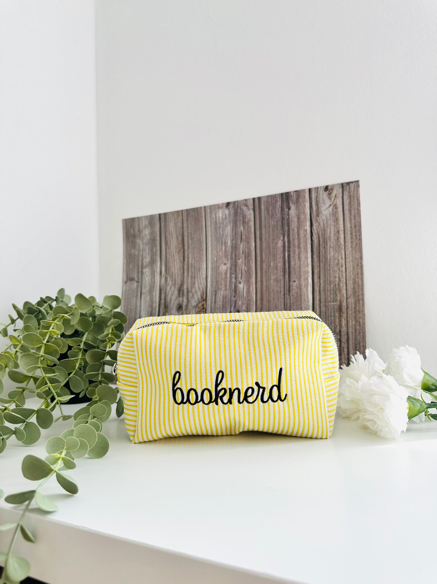 Booknerd Kulturtasche gelb