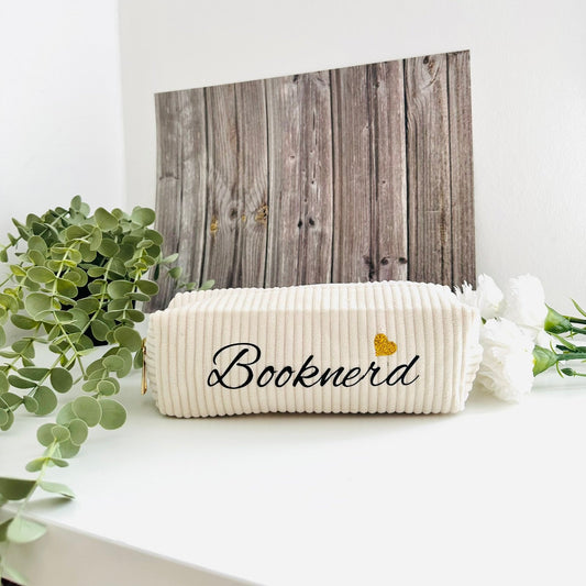 Booknerd Mäppchen beige