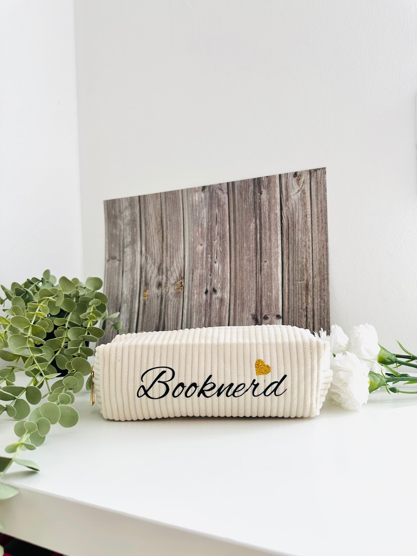 Booknerd Mäppchen beige