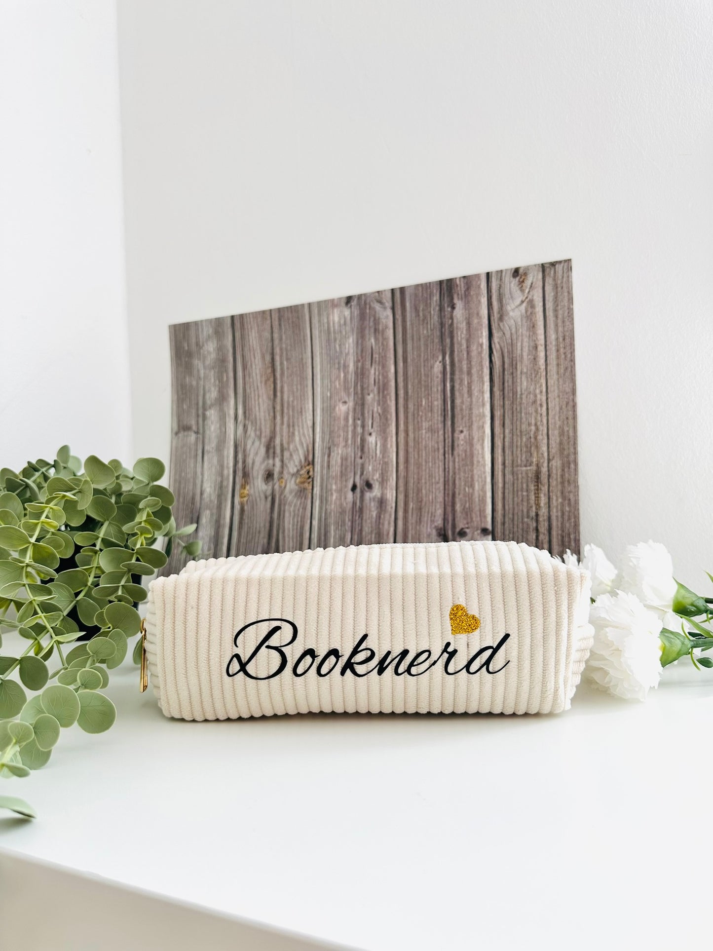 Booknerd Mäppchen beige